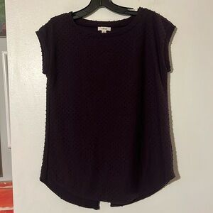 Wilfred Aritzia eggplant sleeveless top